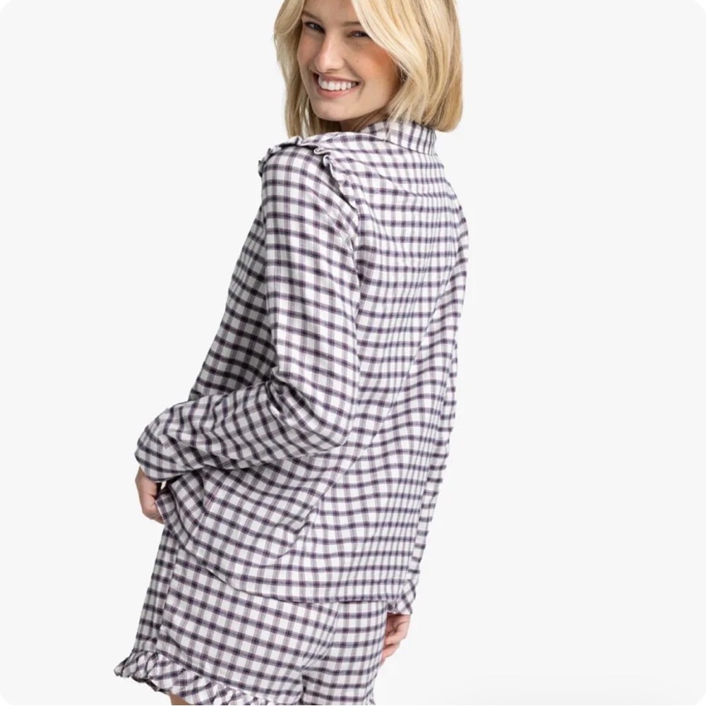 Southern Tide Women's Silverleaf Plaid Lounge Set NWT - Picture 3 of 9